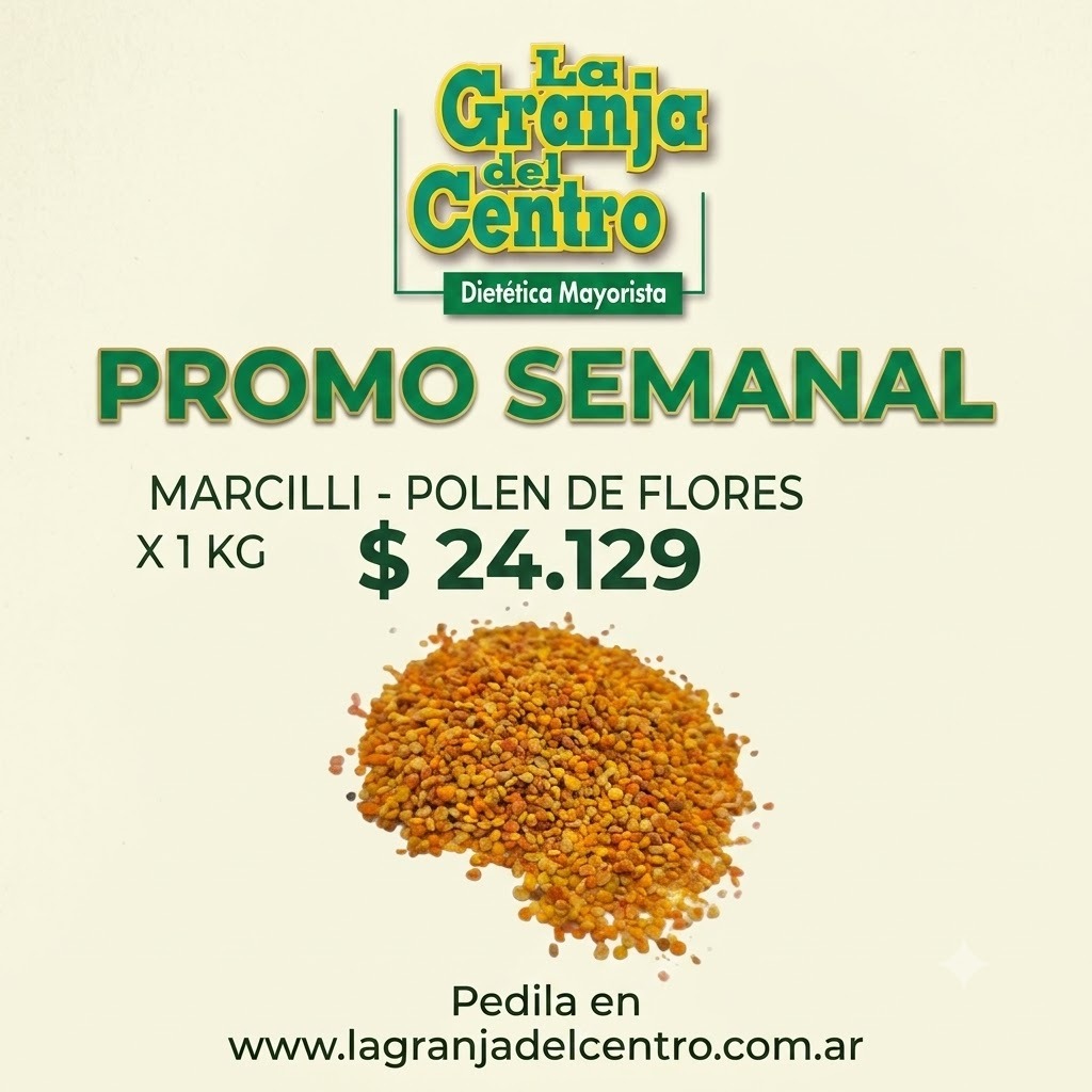 Ofertas y Promociones MARCILLI - POLEN DE FLORES X 1 KG PROMO SEMANAL